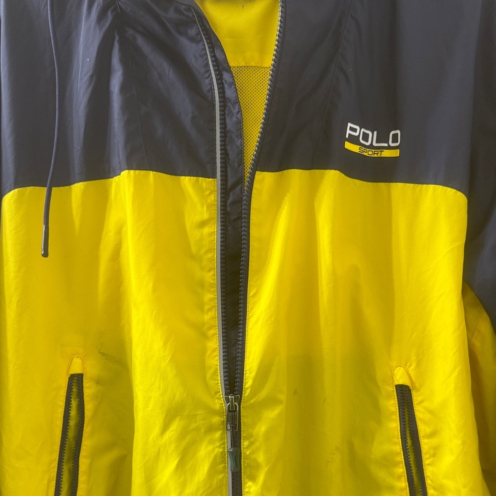 Polo Sport Yellow and Black Jacket pure classic vintage rare